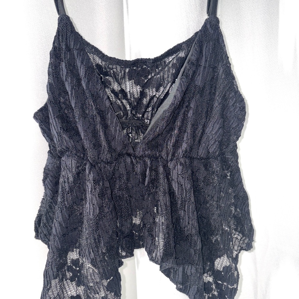 SHEIN Black Lace Camisole Top